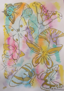 Les énergies de l’abondances aquarelle esprit animal