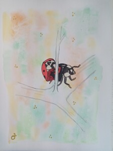 Pour ramener la joie dans le foyer aquarelle vibratoire